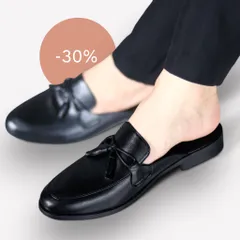 Sục Nam Cao Cấp Thắt Nơ Chuông - Giày Sục Nam Mềm Mại Chống Trượt Đế Đúc - Giày Lười Sục Nam Da Trơn Đẹp RUNO G43