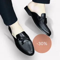 Sục Nam Cao Cấp Thắt Nơ Chuông - Giày Sục Nam Mềm Mại Chống Trượt Đế Đúc - Giày Lười Sục Nam Da Trơn Đẹp RUNO G43