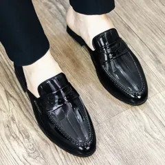 Giày Sục Nam Đế Đúc 3cm Chống Trượt - Giày Xục Nam Da PU Thiết Kế Sang Trọng - Sục Lười Nam Siêu Mềm Mại RUNO G37