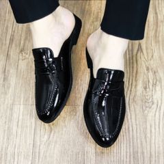 Giày Sục Nam Đế Đúc 3cm Chống Trượt - Giày Xục Nam Da PU Thiết Kế Sang Trọng - Sục Lười Nam Siêu Mềm Mại RUNO G37