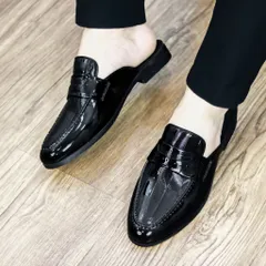 Giày Sục Nam Đế Đúc 3cm Chống Trượt - Giày Xục Nam Da PU Thiết Kế Sang Trọng - Sục Lười Nam Siêu Mềm Mại RUNO G37