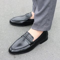 Giày Âu Nam Không Dây Da Mềm Cao Cấp Giày Tây Nam Công Sở Trẻ Trung Đế Khâu Chắc Chắn RUNO G14