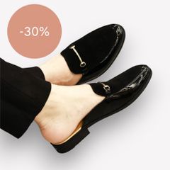 Giày Sục Nam Cao Cấp - Sục Da Nam Phối Nỉ Nhung Đế Đúc 3cm Chống Trượt - Giày Xục Nam Kiểu Hàn Quốc Mềm Mại RUNO G5
