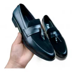 Giày Tây Đen Nam Đế Khâu Chắc Chắn Giày Âu Nam Cao Cấp Giá Tại Xưởng Giày Tây Nam Công Sở Da Mờ Phối Nhung RUNO G4
