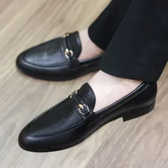 Giày Tây Nam Họa Tiết Vân Đà Điểu Dập Nổi Đẹp Giày Âu Nam Chụp Kỷ Yếu Loafer Lịch Lãm Công Sở Đế Mềm Khâu Bền RUNO G28