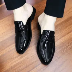 Giày Xục Nam Cao Cấp Da PU Mẫu Mới - Giày Sục Nam Đế Cao Chống Trượt Siêu Mềm - Sục Lười Nam Mềm Bền Đẹp Mẫu RUNO G37