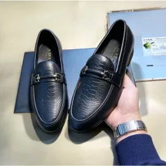 Giày Tây Nam Họa Tiết Vân Đà Điểu Dập Nổi Đẹp Giày Âu Nam Chụp Kỷ Yếu Loafer Lịch Lãm Công Sở Đế Mềm Khâu Bền RUNO G28