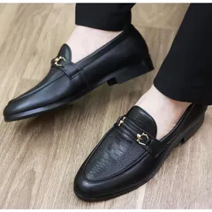 Giày Tây Nam Họa Tiết Vân Đà Điểu Dập Nổi Đẹp Giày Âu Nam Chụp Kỷ Yếu Loafer Lịch Lãm Công Sở Đế Mềm Khâu Bền RUNO G28