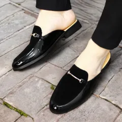 Giày Sục Nam Đế Cao - Giày Xục Nam Da PU Cao Cấp Phối Nỉ Nhung - Sục Lười Nam Dễ Xỏ Chân Khóa Mạ Vàng Chống Gỉ RUNO G5