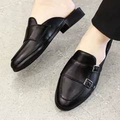 Giày Sục Nam Monkstrap Khóa Cài - Sục Da PU Cao Cấp Đế Đúc 3cm Chống Trượt - Giày Xục Nam Mềm Mại Đẹp RUNO G36
