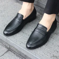 Giày Loafer Nam Da Trơn Công Sở Giày Âu Nam Không Dây Lịch Lãm Giày Tây Nam Công Sở Đế Khâu Chụp Kỷ Yếu Mới RUNO G15