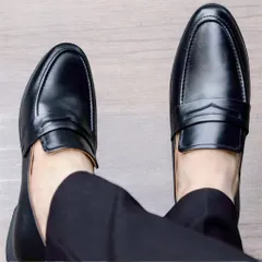 Giày Loafer Nam Da Trơn Công Sở Giày Âu Nam Không Dây Lịch Lãm Giày Tây Nam Công Sở Đế Khâu Chụp Kỷ Yếu Mới RUNO G15