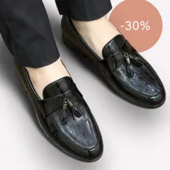 Giày Lười Nam Da Bóng Phối Chuông Sang Trọng Giày Âu Nam Chụp Kỷ Yếu Công Sở Đế Mềm Khâu Bền Đẹp Rẻ Mới Nhất RUNO G26
