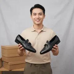 Giày Âu Nam Lịch Lãm - Giày Tây Nam Trẻ Trung Đế Mềm Khâu Sẵn Đi Làm Đi Chơi Da PU Cao Cấp Chống Nhăn Bền RUNO G1