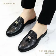 Giày Sục Nam Giá Rẻ Chất Lượng - Sục Giày Nam Da PU Cao Cấp Đế Đúc Chống Trượt Sang Trọng Lịch Lãm Bền Đẹp RUNO G2