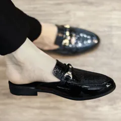 Sục Da Nam Cao Cấp Dập Vân - Giày Lười Sục Nam Đế Đúc 3cm Chống Trượt - Giày Sục Nam Mềm Dễ Xỏ Chân Đẹp RUNO G16