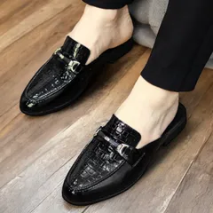 Giày Xục Nam Cao Cấp Mẫu Caro - Giày Sục Nam Đế Cao 3cm Chống Trượt Siêu Mềm - Sục Lười Nam Da PU Mẫu Đẹp RUNO G16