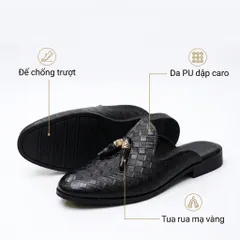 Giày Sục Nam Cao Cấp Da PU Nhập Khẩu - Giầy Sục Nam Đế Cao Đúc Chống Trượt Chụp Kỉ Yếu Thời Trang Sang Trọng RUNO G2