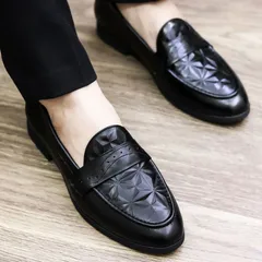 Giày Cưới Chú Rể Vân Khối 3D Quai Đục Lỗ Đẹp Giày Âu Nam Không Dây Đế Khâu Chắc Chắn Giày Tây Nam Công Sở Mới RUNO G9