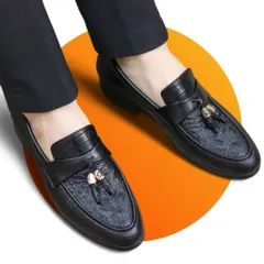 Giày Đế Cao Nam 3cm Vân Cá Sấu Mạnh Mẽ Giày Âu Nam Không Dây Lịch Lãm Giày Tây Nam Công Sở Đế Khâu Bền RUNO G12