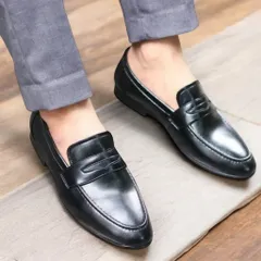Giày Chụp Kỷ Yếu Nam Da Trơn Basic Giày Âu Nam Không Dây Lịch Lãm Công Sở Đế Khâu Chắc Chắn Mới Giá Rẻ Đẹp RUNO G15