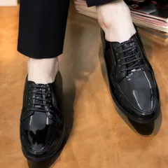 Giày Đế Cao Nam 3cm Da Bóng Sang Trọng Giày Âu Nam Chụp Kỷ Yếu Lịch Lãm Công Sở Đế Khâu Chắc Chắn Bền Đẹp RUNO G19
