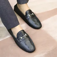 Giày Mọi Nam Đen Bóng Thời Trang Giày Lười Nam Da Mềm Công Sở Trẻ Trung Đế Bệt Êm Chân Giá Rẻ Nhất Mới RUNO G31