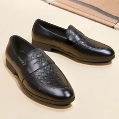 Giày Thời Trang Nam Loafer Vân Caro Độc Đáo Giày Âu Nam Chụp Kỷ Yếu Lịch Lãm Công Sở Đế Khâu Siêu Bền Đẹp Rẻ RUNO G24
