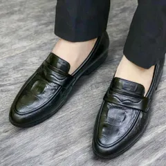 Giày Tây Nam Công Sở Vân Cá Sấu Đẳng Cấp Giày Âu Nam Không Dây Đế Khâu Siêu Bền Lịch Lãm Giày Nam Đẹp Rẻ RUNO G10