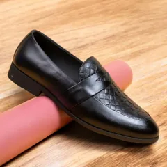 Giày Thời Trang Nam Loafer Vân Caro Độc Đáo Giày Âu Nam Chụp Kỷ Yếu Lịch Lãm Công Sở Đế Khâu Siêu Bền Đẹp Rẻ RUNO G24