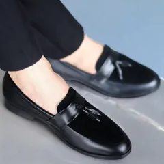 Giày Tây Đen Nam Đế Khâu Chắc Chắn Giày Âu Nam Cao Cấp Giá Tại Xưởng Giày Tây Nam Công Sở Da Mờ Phối Nhung Đẹp RUNO G4