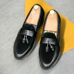 Giày Tây Đen Nam Đế Khâu Chắc Chắn Giày Âu Nam Cao Cấp Giá Tại Xưởng Giày Tây Nam Công Sở Da Mờ Phối Nhung Đẹp RUNO G4