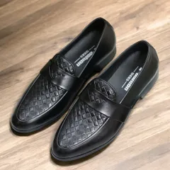 Giày Tây Nam Vân Caro Dập Nổi Đẹp Giày Âu Nam Chụp Kỷ Yếu Loafer Lịch Lãm Công Sở Đế Khâu Chắc Chắn Bền Đẹp RUNO G24