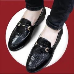 Giày Âu Nam Công Sở Loafer Đen Bóng Giày Tây Nam Trẻ Trung Giày Nam Giá Rẻ Tại Xưởng Khâu Đế Bền Đẹp RUNO G35