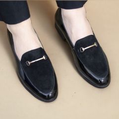 Giày Tây Nam Giày Da Nam Công Sở Trẻ Trung Da PU Cao Cấp Nhập Khẩu Đế Mềm Khâu Bền Bỉ Giày Lười Nam Chụp Kỷ Yếu RUNO G3