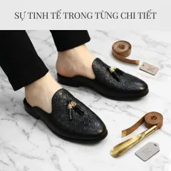 Sục Nam Da Bò Cao Cấp - Giầy Sục Nam Công Sở Đế Cao Su Đúc Chống Trượt Mềm Êm Chất Lượng Kiểu Dáng Đẹp RUNO G2