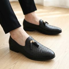 Giày Nam Chính Hãng - Giày Tây Nam Đen Bóng Có Khâu Đế Bền Bỉ Cho Mọi Lứa Tuổi Đi Công Sở Chụp Kỷ Yếu Đẹp RUNO G1