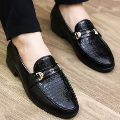 Giày Lười Nam Loafer Da PU Bóng Giày Tây Nam Trẻ Trung Giày Nam Đẹp Công Sở Khâu Đế Bền Rẻ Giay Nam Mới RUNO G35
