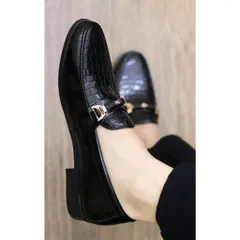 Giày Lười Nam Loafer Da PU Bóng Giày Tây Nam Trẻ Trung Giày Nam Đẹp Công Sở Khâu Đế Bền Rẻ Giay Nam Mới RUNO G35