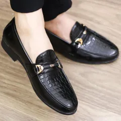 Giày Lười Nam Loafer Da PU Bóng Giày Tây Nam Trẻ Trung Giày Nam Đẹp Công Sở Khâu Đế Bền Rẻ Giay Nam Mới RUNO G35