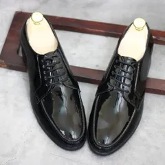 Giày Âu Nam Chụp Kỷ Yếu Đen Bóng Giày Tây Nam Có Dây Lịch Lãm Công Sở Đế Khâu Siêu Bền Đẹp Rẻ Mới Nhất Năm RUNO G19