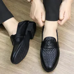 Giày Moca Nam Vân Caro Trẻ Trung Mới Giày Âu Nam Chụp Kỷ Yếu Lịch Lãm Công Sở Loafer Đế Khâu Bền Rẻ Đẹp Mới RUNO G24