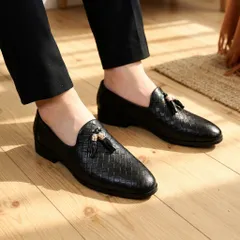 Giày Lười Da Nam Cao Cấp - Giày Da Nam Trẻ Trung Họa Tiết Vân Đan Độc Đáo Mới Nhất Form Ôm Chân Êm Ái Đẹp RUNO G1