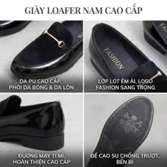 Giày Lười Nam Giày Da Nam Công Sở Cao Cấp Đế Mềm Khâu Full Da PU Nhập Khẩu Bền Đẹp Trẻ Trung Đi Đám Cưới Chú Rể RUNO G3