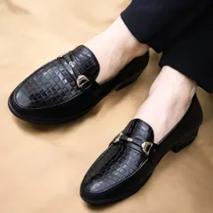 Giày Tây Nam Công Sở Loafer Đen Bóng Giày Âu Nam Trẻ Trung Giày Nam Cao Cấp Chống Trơn Trượt Bền Rẻ Đẹp RUNO G35