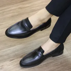 Giày Cưới Chú Rể Da Trơn Lịch Lãm Giày Âu Nam Không Dây Đế Khâu Chắc Chắn Công Sở Mới Chụp Kỷ Yếu Đẹp Rẻ RUNO G15