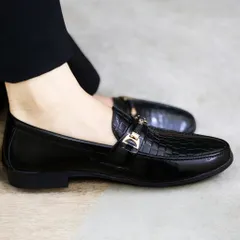 Giày Tây Nam Công Sở Loafer Đen Bóng Giày Âu Nam Trẻ Trung Giày Nam Cao Cấp Chống Trơn Trượt Bền Rẻ Đẹp RUNO G35