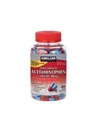 Viên nang mềm Kirkland Signature Extra Strength Acetaminophen giải phóng nhanh 500mg, 400 viên.