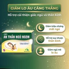 Viên hỗ trợ an thần giảm mất ngủ An Thần Ngủ Ngon (2 vỉ x 10 viên)