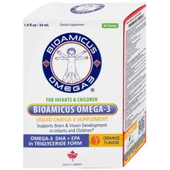 Dung dịch uống hỗ trợ bổ não Bioamicus Omega-3 (30ml)